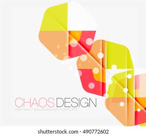 Abstract background with round color shapes and light effects. Vector illustration