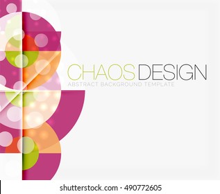 Fondo abstracto con formas redondeadas de color y efectos de luz. Ilustración del vector