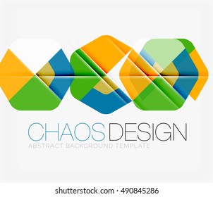 Abstract background with round color shapes and light effects. Vector illustration