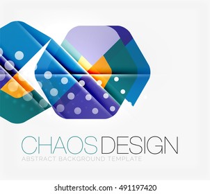Fundo abstrato com formas de cores redondas e efeitos de luz. Ilustração vetorial