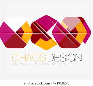 Abstract background with round color shapes and light effects. Vector illustration