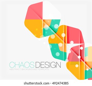 Fondo abstracto con formas redondeadas de color y efectos de luz. Ilustración del vector