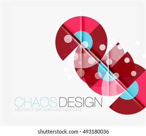 Fondo abstracto con formas redondeadas de color y efectos de luz. Ilustración del vector