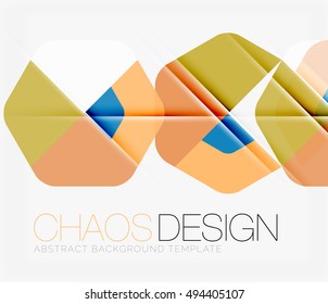 Abstract background with round color shapes and light effects. Vector illustration