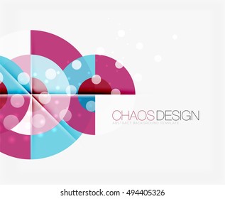 Fondo abstracto con formas redondeadas de color y efectos de luz. Ilustración del vector