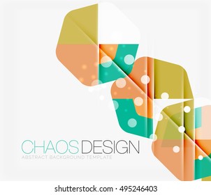 Abstract background with round color shapes and light effects. Vector illustration