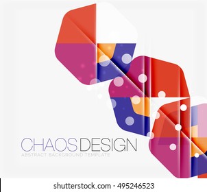 Fondo abstracto con formas redondeadas de color y efectos de luz. Ilustración del vector