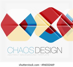 Abstract background with round color shapes and light effects. Vector illustration