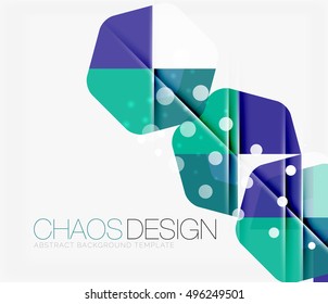 Abstract background with round color shapes and light effects. Vector illustration