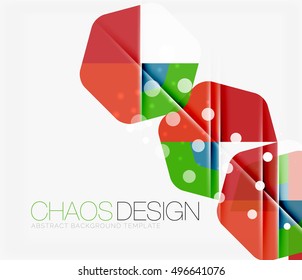 Abstract background with round color shapes and light effects. Vector illustration
