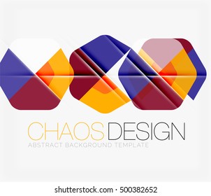 Abstract background with round color shapes and light effects. Vector illustration