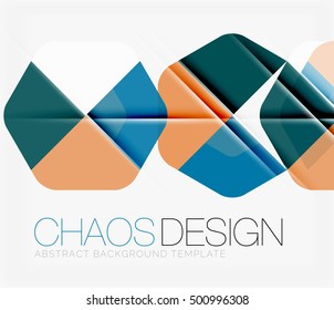 Abstract background with round color shapes and light effects. Vector illustration