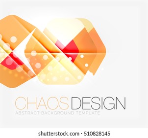 Abstract background with round color shapes and light effects. Vector illustration