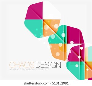 Abstract background with round color shapes and light effects. Vector illustration