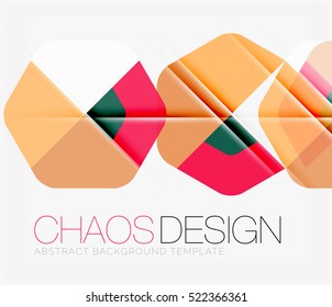 Fondo abstracto con formas redondeadas de color y efectos de luz. Ilustración del vector