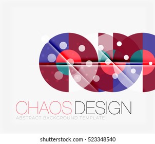 Fondo abstracto con formas redondeadas de color y efectos de luz. Ilustración del vector