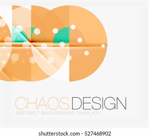 Fondo abstracto con formas redondeadas de color y efectos de luz. Ilustración del vector