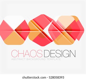 Abstract background with round color shapes and light effects. Vector illustration