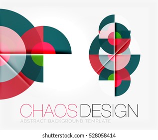 Fondo abstracto con formas redondeadas de color y efectos de luz. Ilustración del vector