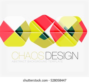 Abstract background with round color shapes and light effects. Vector illustration