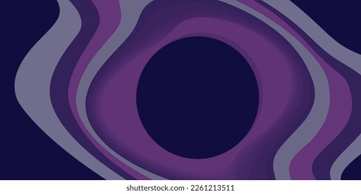 Abstract background with round copy space. Hand drawn vector illustration.