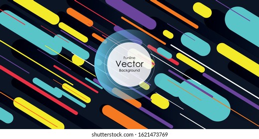 Abstract Background with round corner Lines
