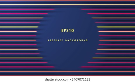 Fondo abstracto con espacio libre redondeado para texto. Ilustración vectorial.