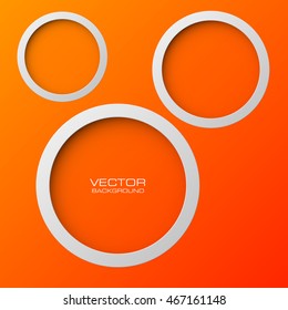 Abstract background with round holes and the second bottom