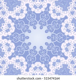 Abstract background, Round ornament texture blue color