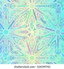 Abstract background, Round ornament texture blue color