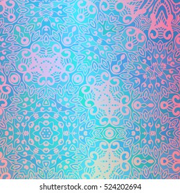 Fondo abstracto, Color azul de la textura de ornamento redondo