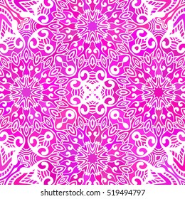 Abstract background, Round ornamental texture magenta color