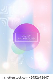 Abstract Background. Round Poster. Purple Space Texture. Liquid Shape. Simple Flyer. Memphis Dots. Minimal Design. Magic Pearlescent Template. Violet Abstract Background