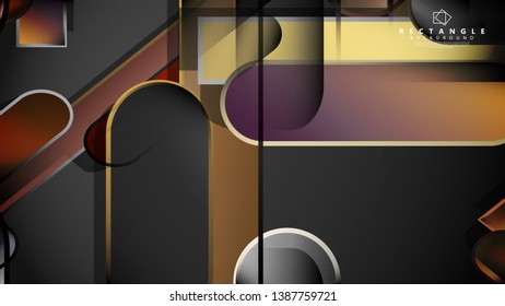 Abstract background Round rectangle in brick and stone colors