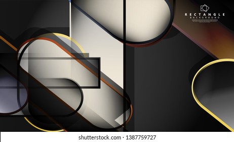 Abstract background Round rectangle in brick and stone colors