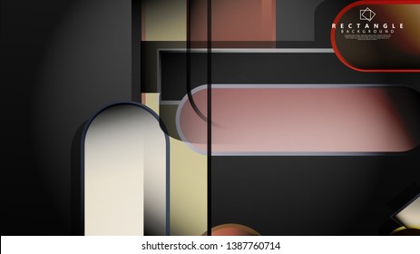 Abstract background Round rectangle in brick and stone colors
