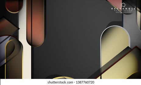 Abstract background Round rectangle in brick and stone colors