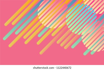 Abstract background round shape various color graphic