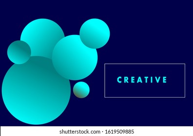 abstract background in a round shape, vector illustration with white background