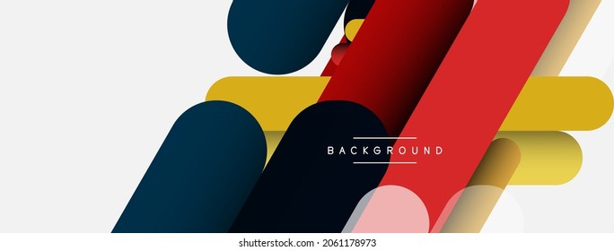 Antecedentes abstractos. Formas redondeadas, líneas composiciones sobre fondo gris. Ilustración vectorial para fondo de banner de fondo o página de aterrizaje de papel tapiz