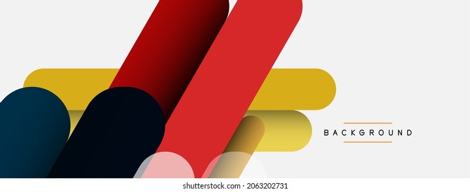 Antecedentes abstractos. Formas redondeadas, líneas composiciones sobre fondo gris. Ilustración vectorial para fondo de banner de fondo o página de aterrizaje de papel tapiz