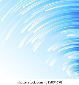 Abstract background with round shapes on a blue background. Bright colors.