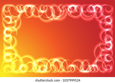 Abstract background with round shapes. Vector illustration EPS10