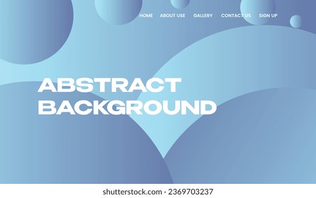 Abstract background with round theme sky blue color