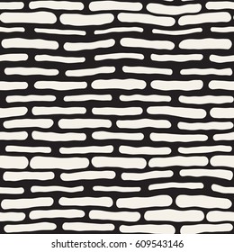 Abstract Background With Rounded brush strokes. Doodle Vector Seamless Pattern.