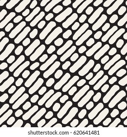 Abstract Background With Rounded brush strokes. Doodle Vector Seamless Pattern.
