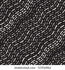 Abstract Background With Rounded brush strokes. Doodle Vector Seamless Pattern.