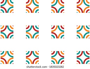 Abstract background with rounded design elements.