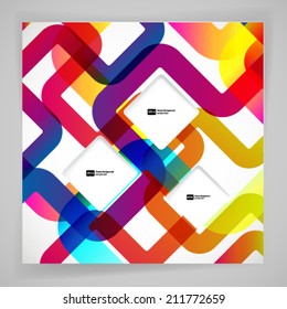 Abstract background with rounded design elements.