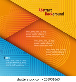 Abstract Background with Rounded Pattern and Text